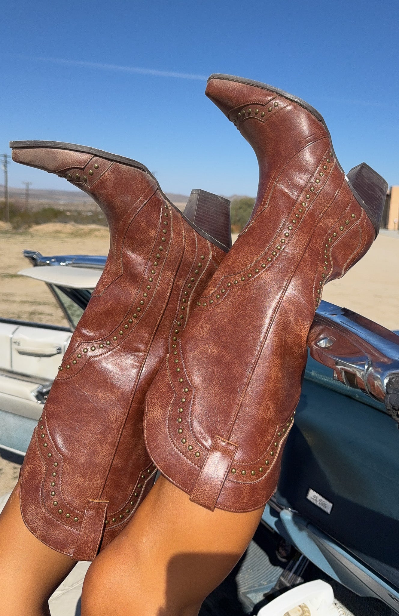 Sadie Cowbody Boots Vintage Chocolate - Image 6