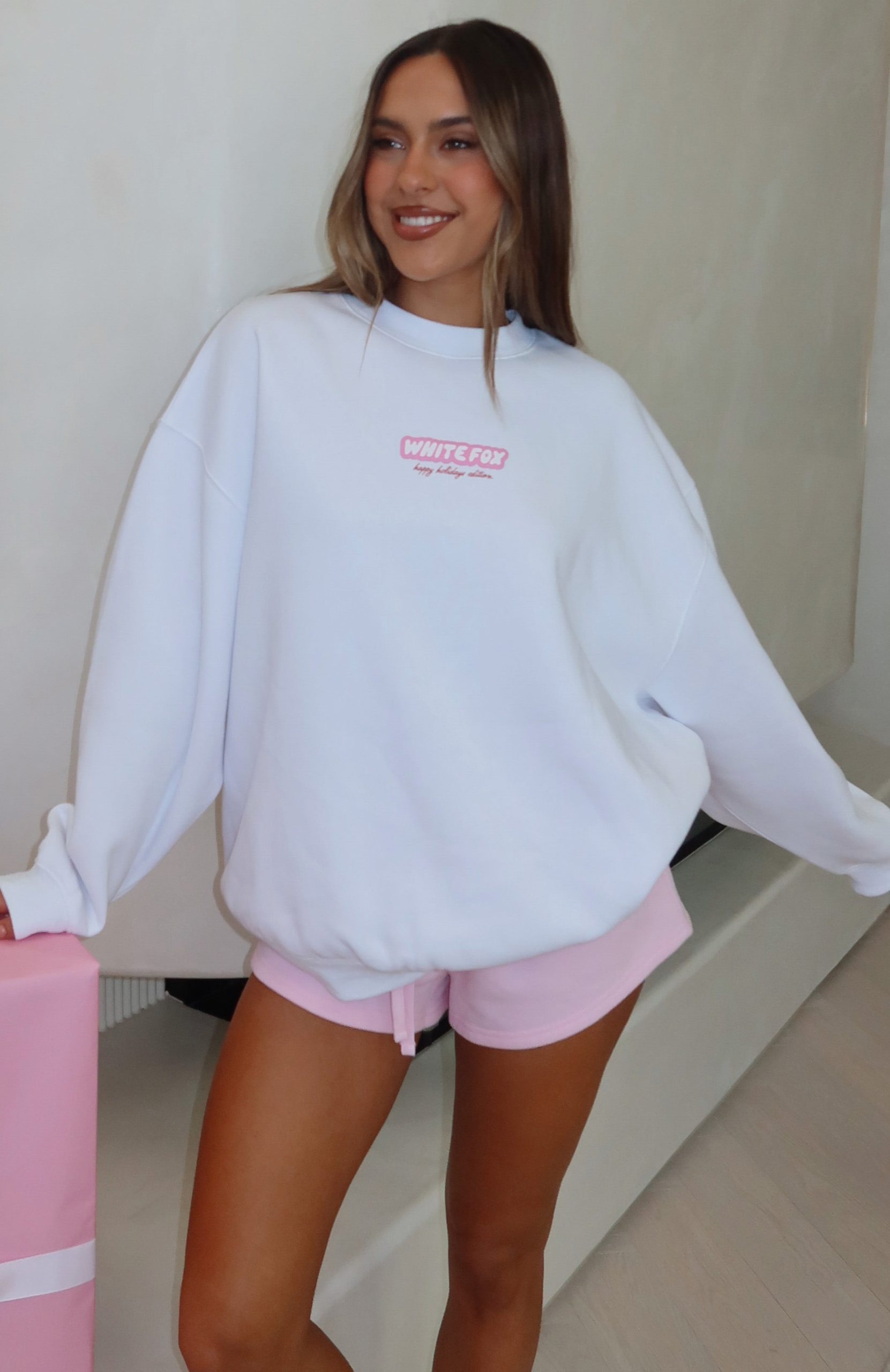 Santa Baby Oversized Sweater White - Image 2