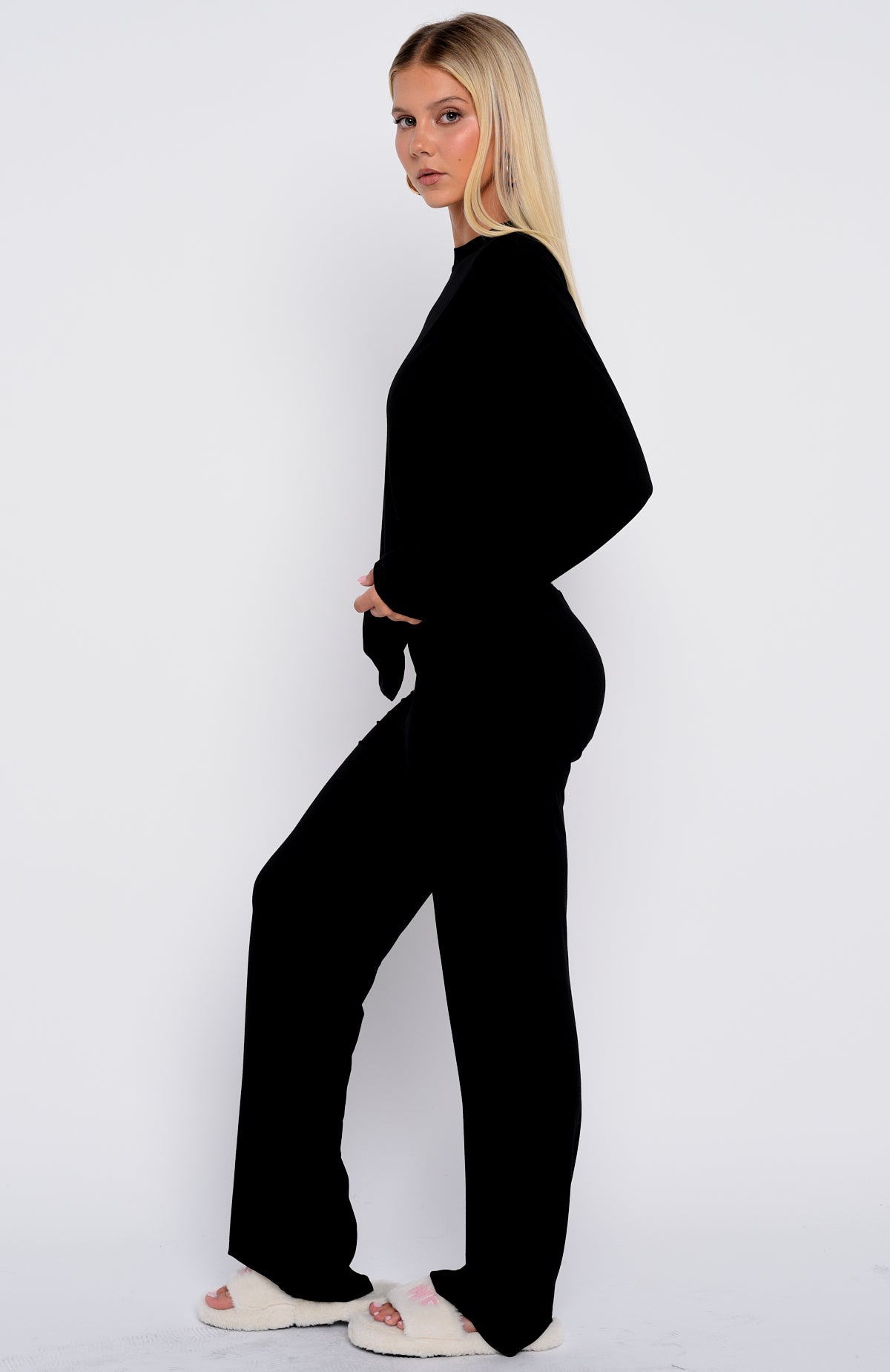 Slow Life Pyjama Pants Black - Image 3