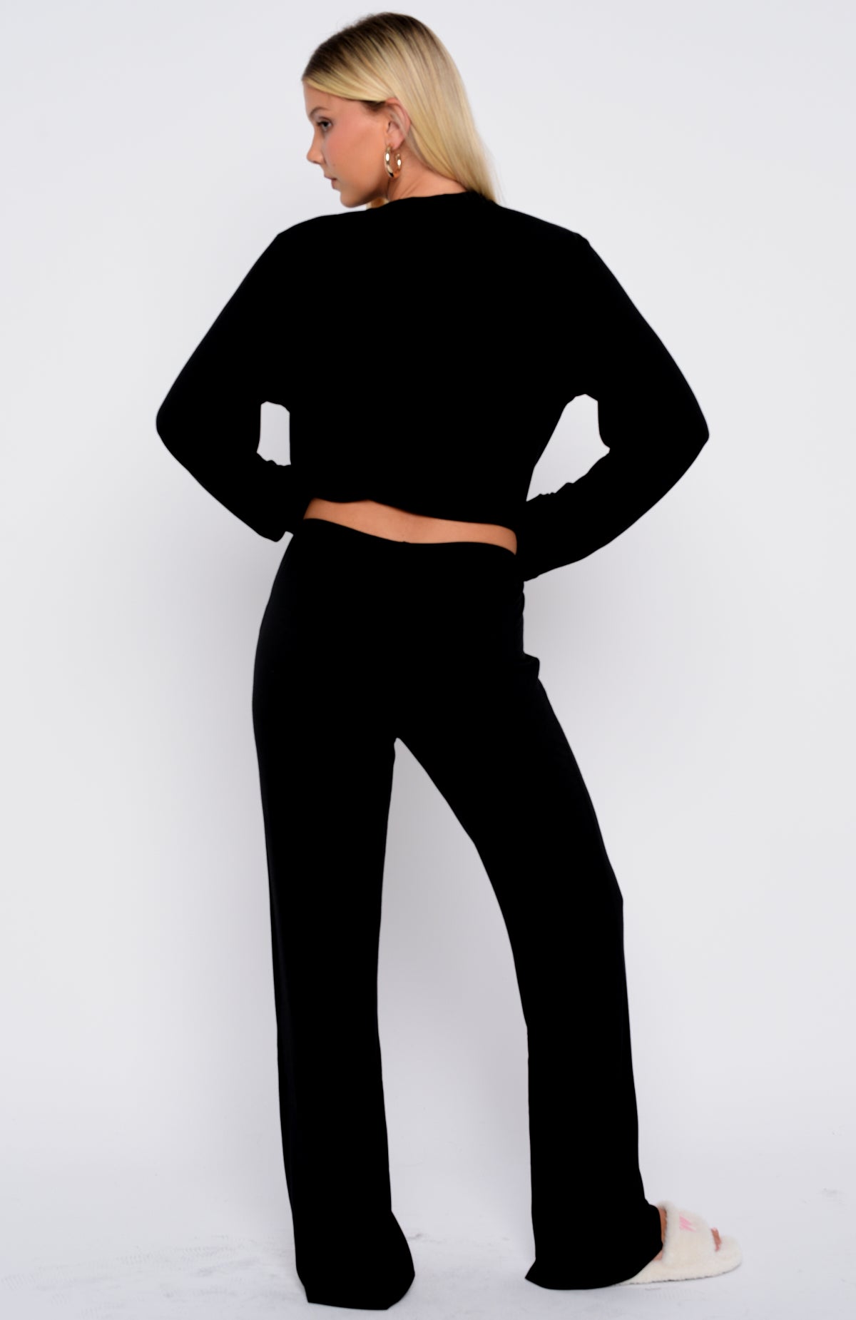 Slow Life Pyjama Pants Black - Image 4