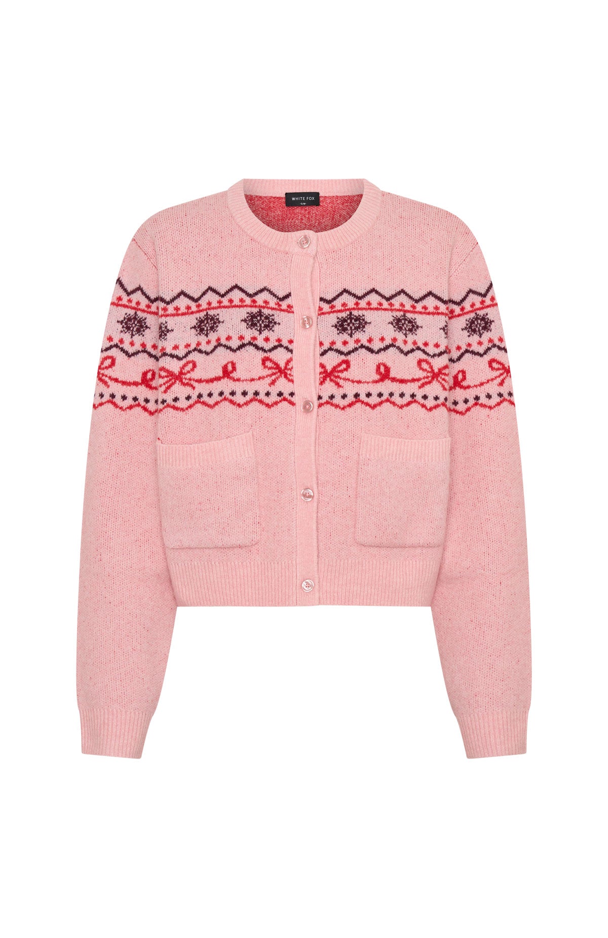 Snowflake Cuddles Knit Cardigan Blossom - Image 8