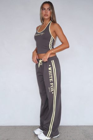 Star Of The Night Track Pants Charcoal