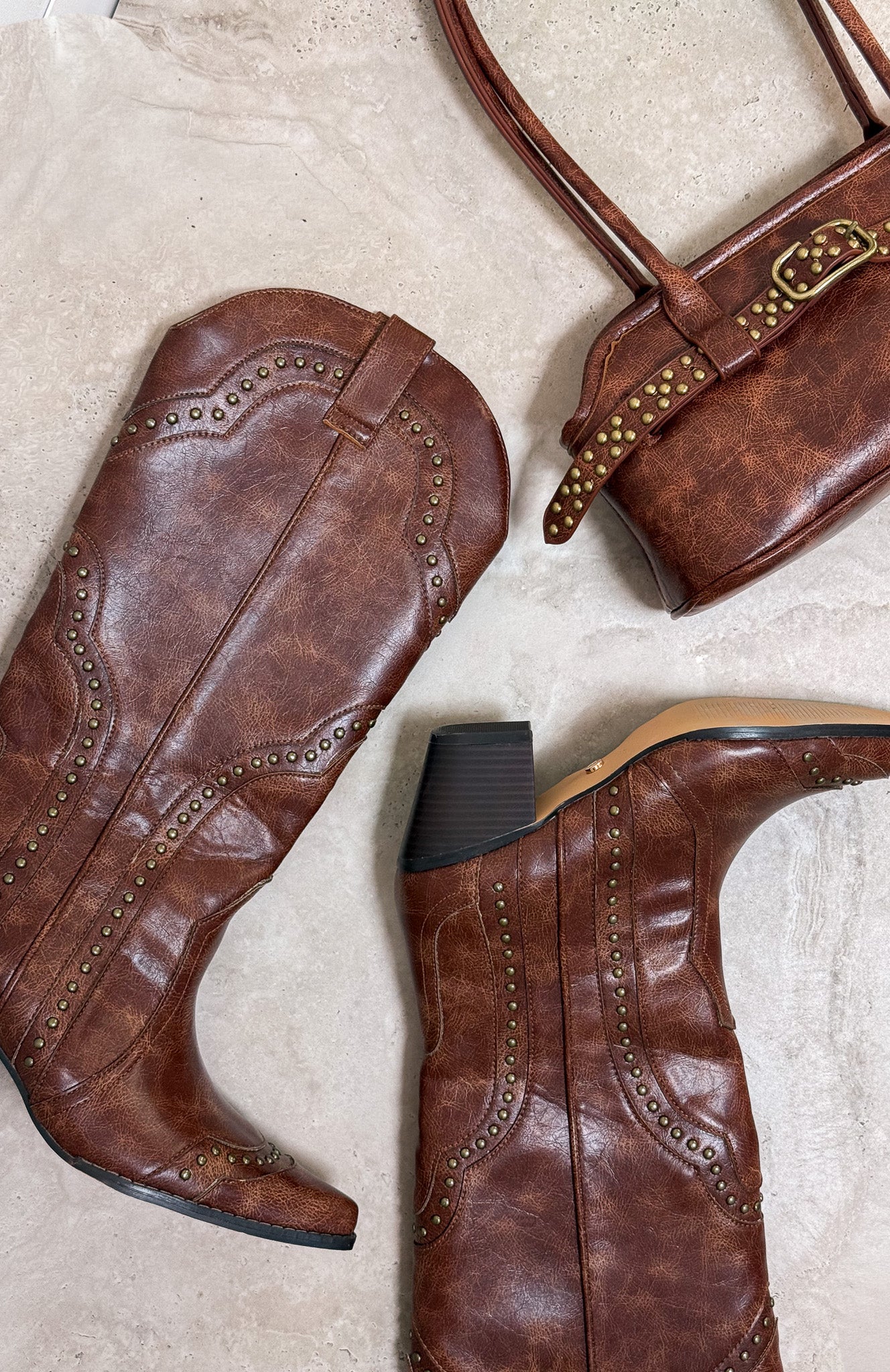 Sadie Cowbody Boots Vintage Chocolate - Image 8