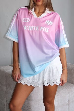 Staying With You Oversized Jersey Pink/Blue