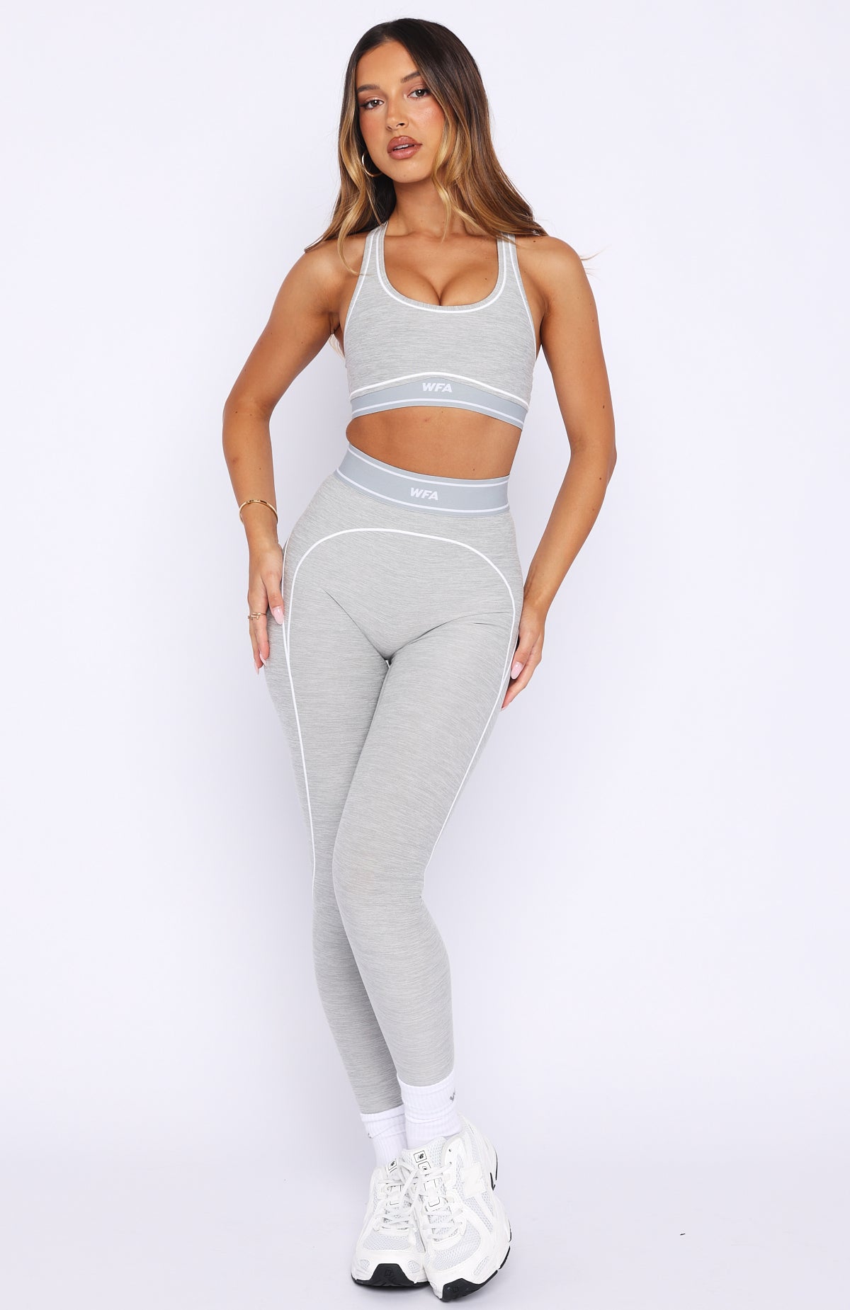 Challenge Leggings Grey Marle - Image 2