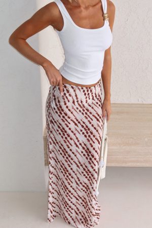 Sunday Strolls Maxi Skirt Espresso Mist
