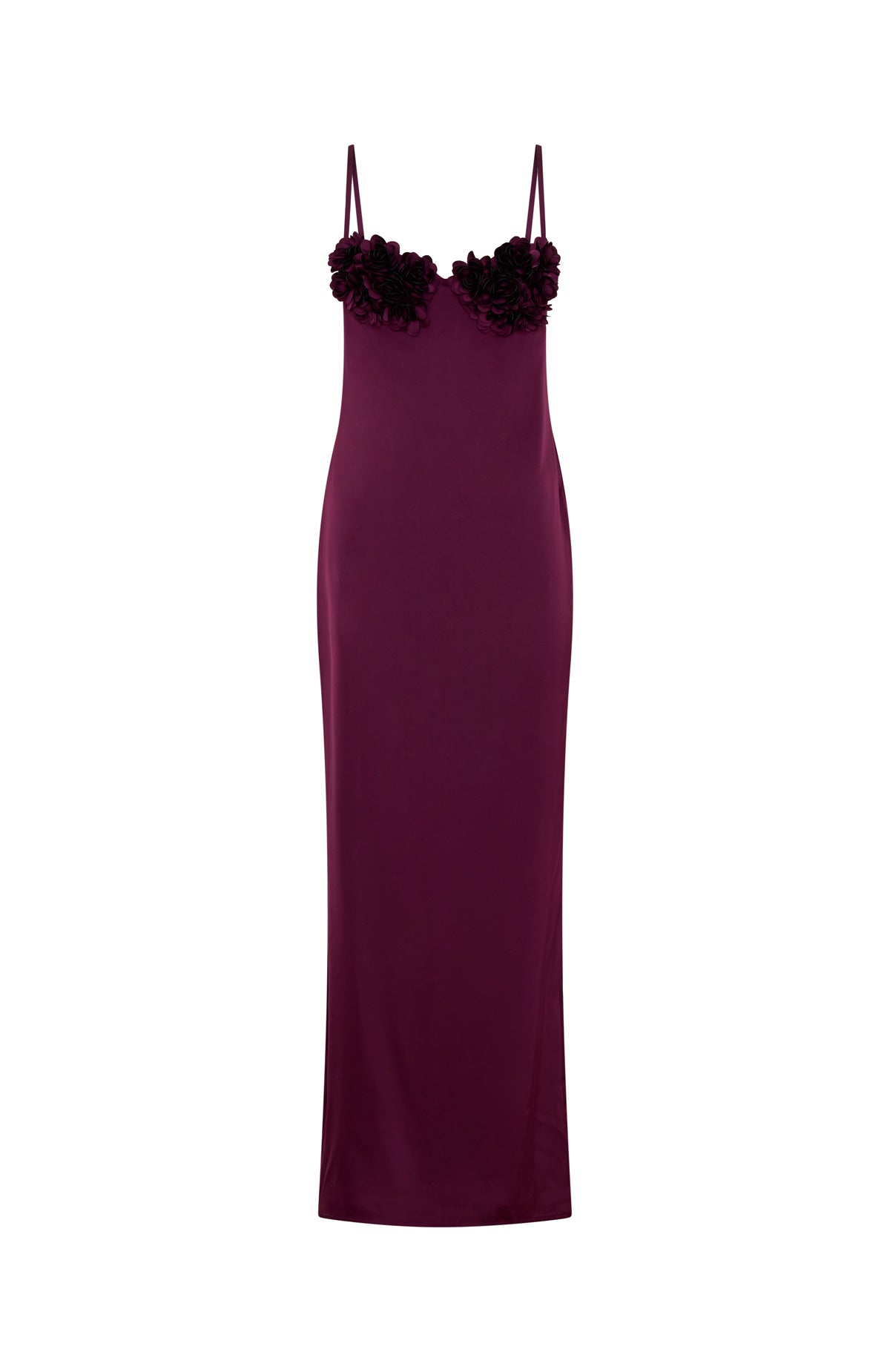 Sweet Petal Maxi Dress Burgundy - Image 11