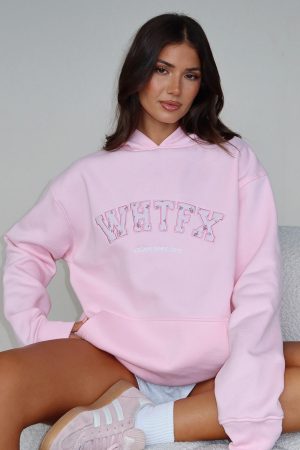 Sweet Sweet Moments Oversized Hoodie Pink
