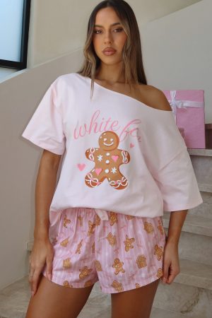 Sweetheart Pyjama Short Gingerbread Twist
