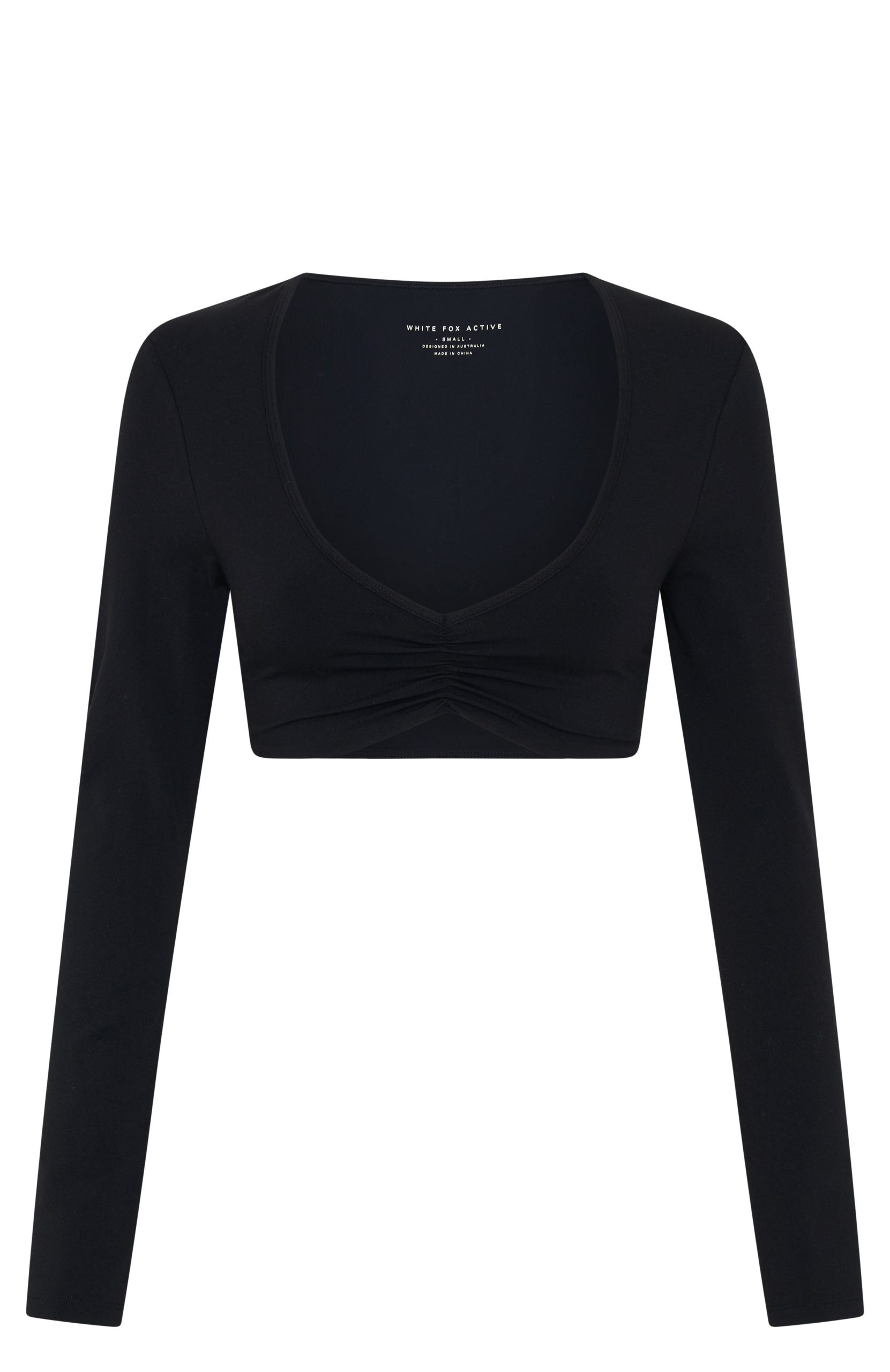 Sync Long Sleeve Crop Black - Image 5