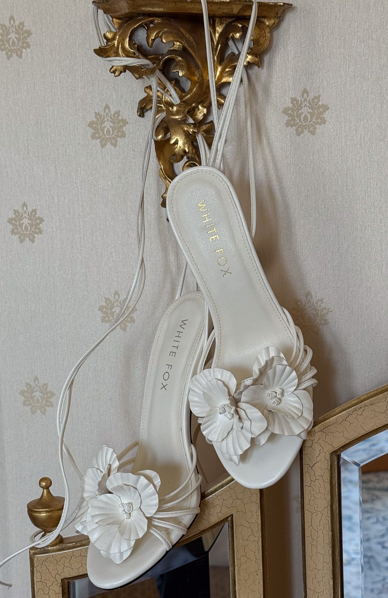 Tempest Wrap Heels Off White - Image 5