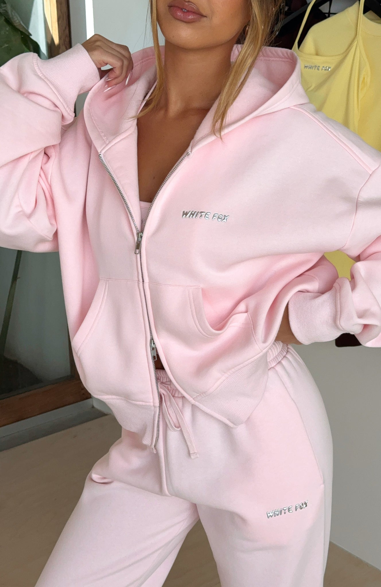 Test Drive Boxy Zip Front Hoodie Icy Pink - Image 7