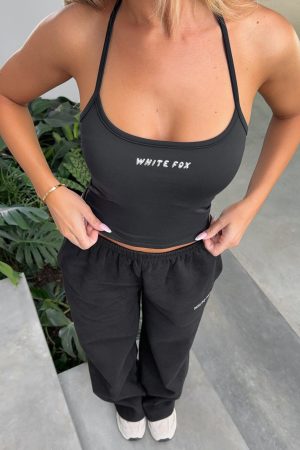 Test Drive Halter Top Black