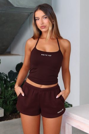 Test Drive Halter Top Chocolate