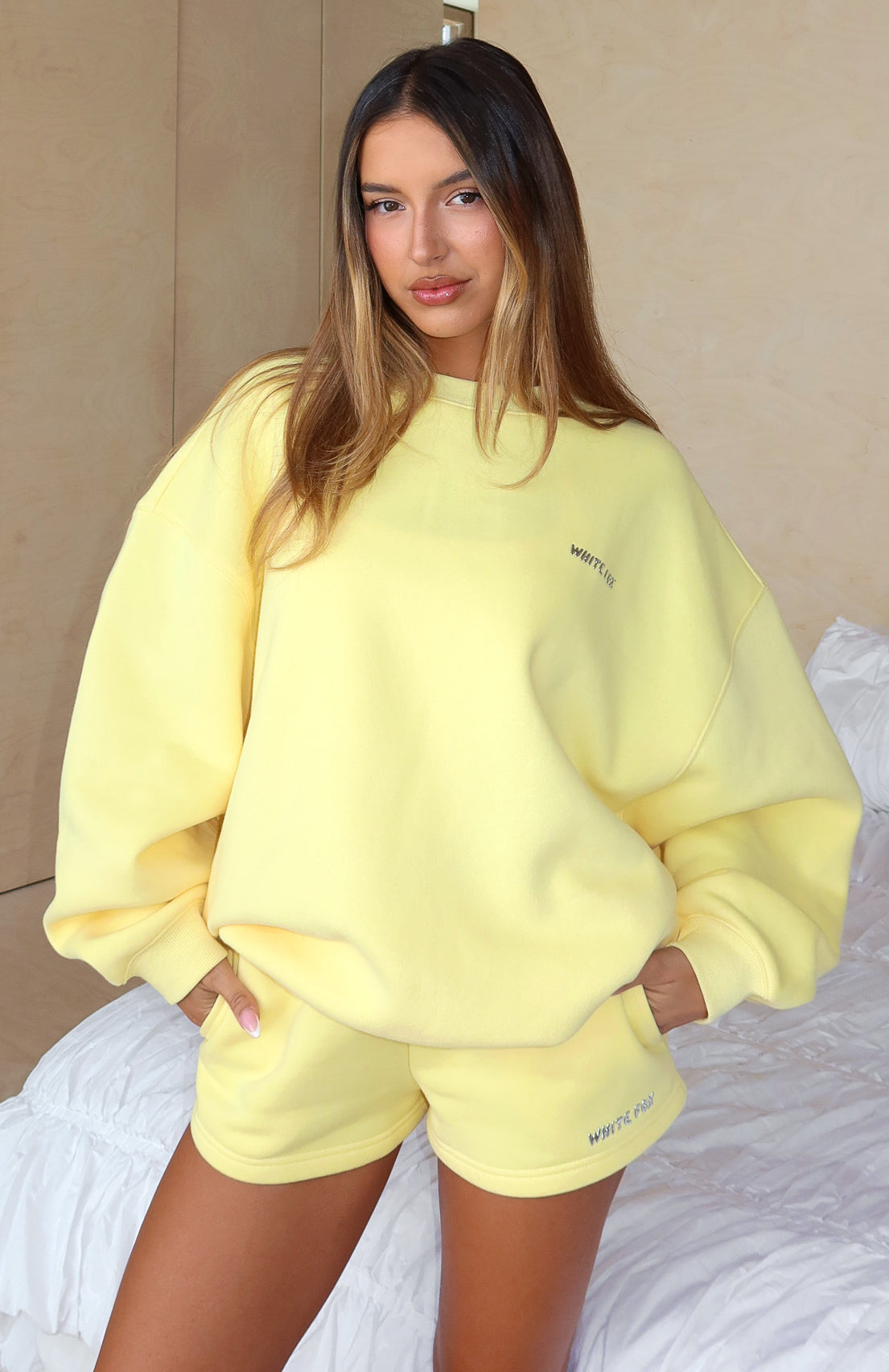Test Drive Oversized Sweater Lemon