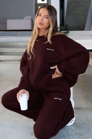 Test Drive Oversized Sweater Chocolate