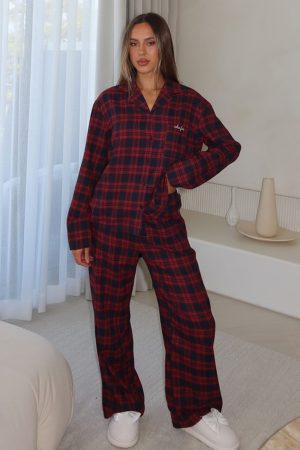 That Time Of Year Pyjama Pants Red/Navy