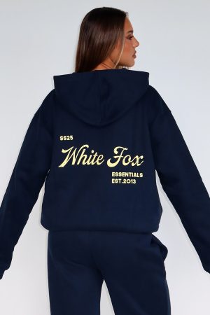 The Good Life Back Graphic Oversized Hoodie Navy