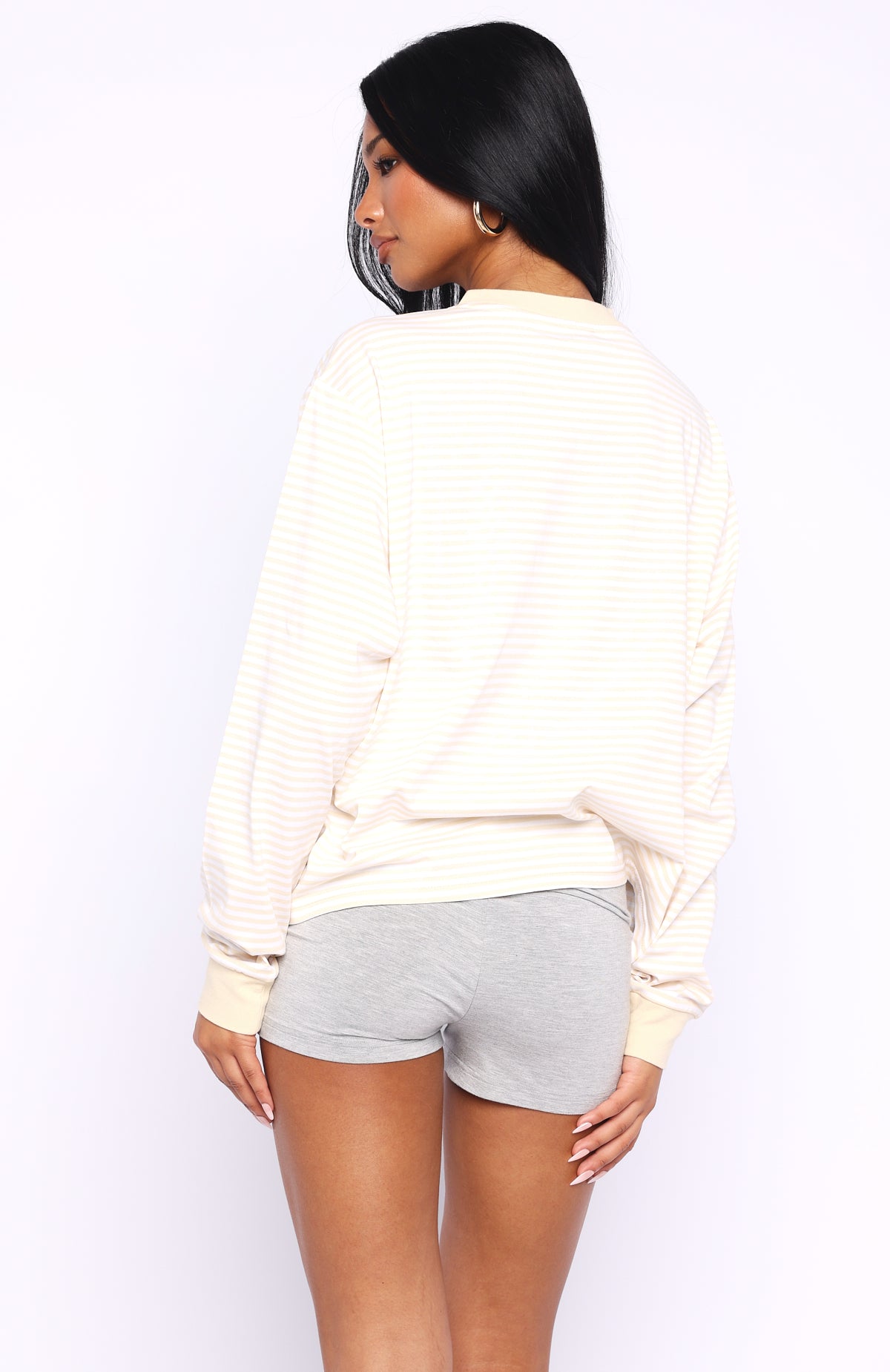 Touchdown Long Sleeve Tee Lemon Stripe - Image 5