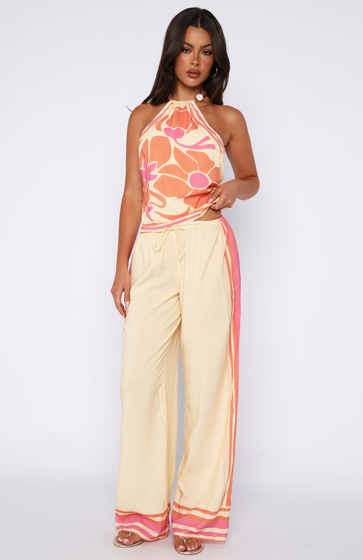 Tropic Muse Halter Top Lemon Symphony - Image 5