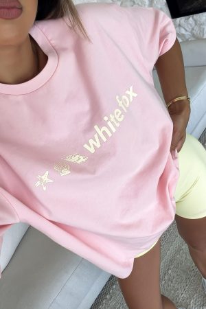 Tropic Rush Oversized Tee Pink