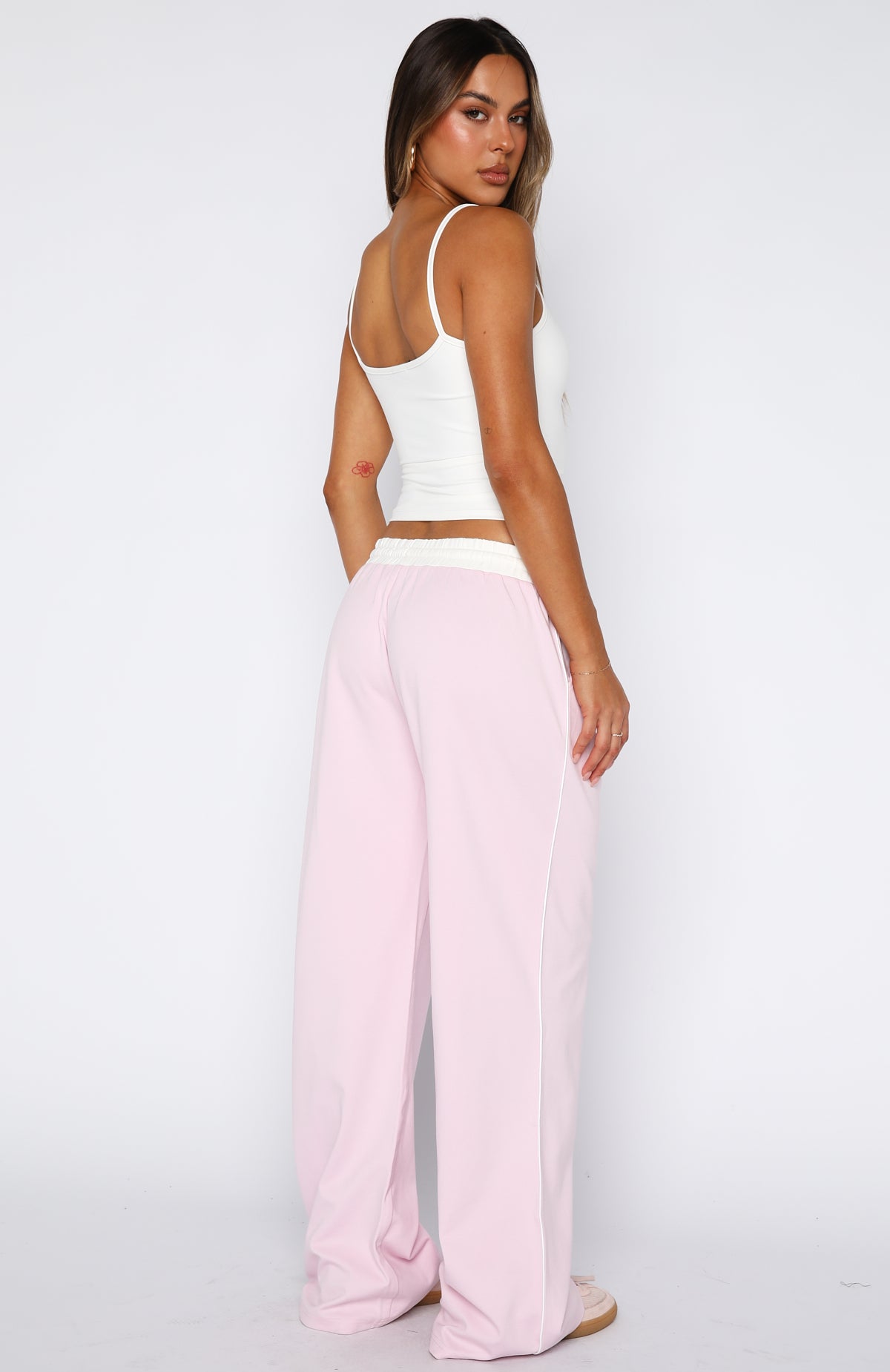 True Feelings Wide Leg Pants Baby Pink - Image 5