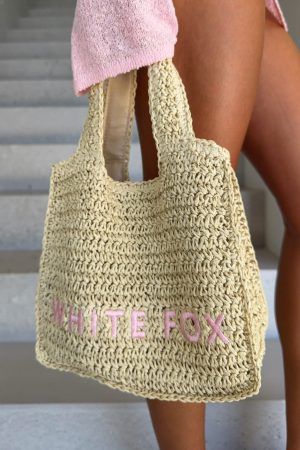 Tyrus Small Top Handle Bag Natural/Baby Pink