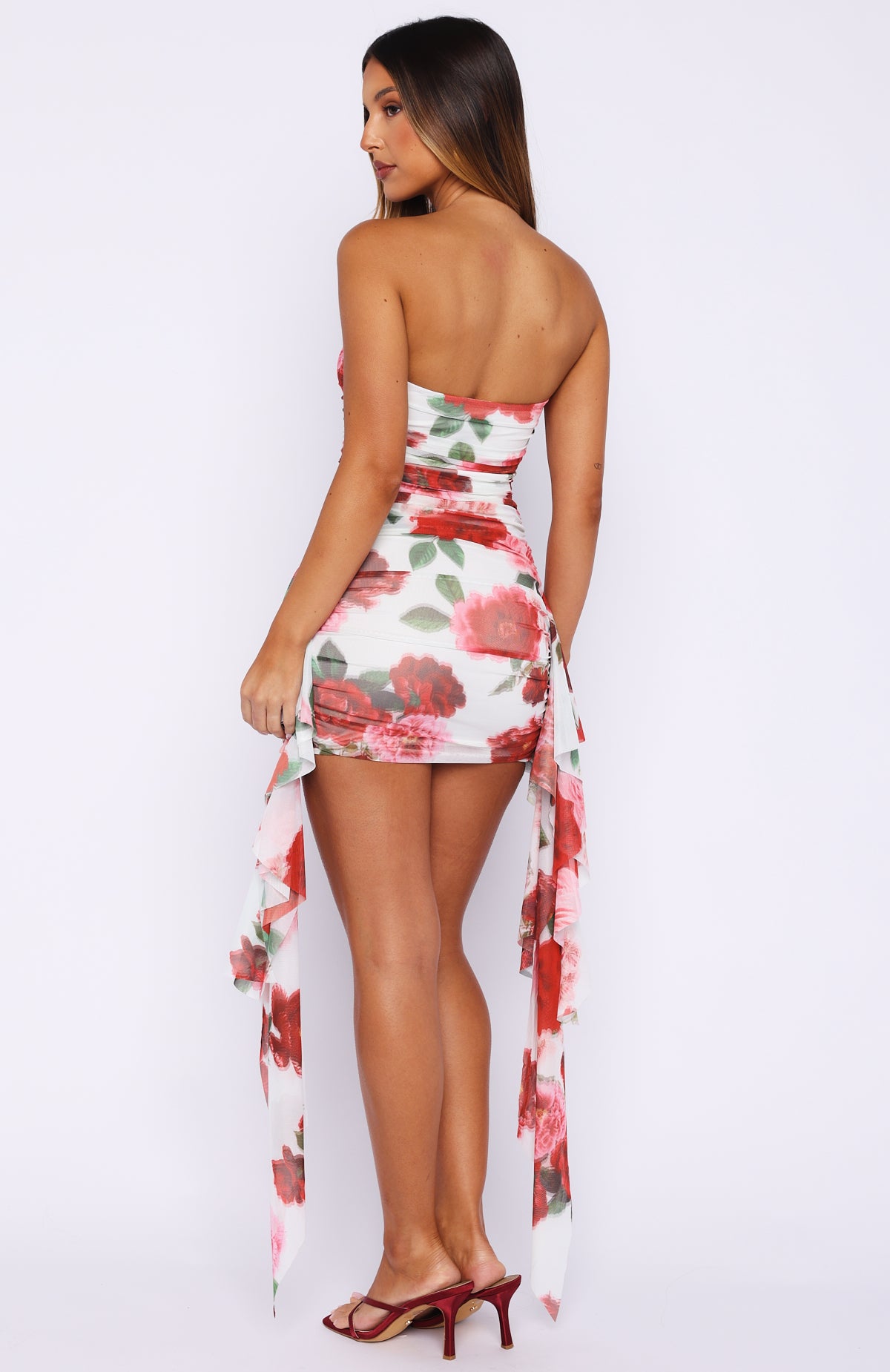 Valentine Muse Strapless Mini Dress Heirloom Bloom - Image 4