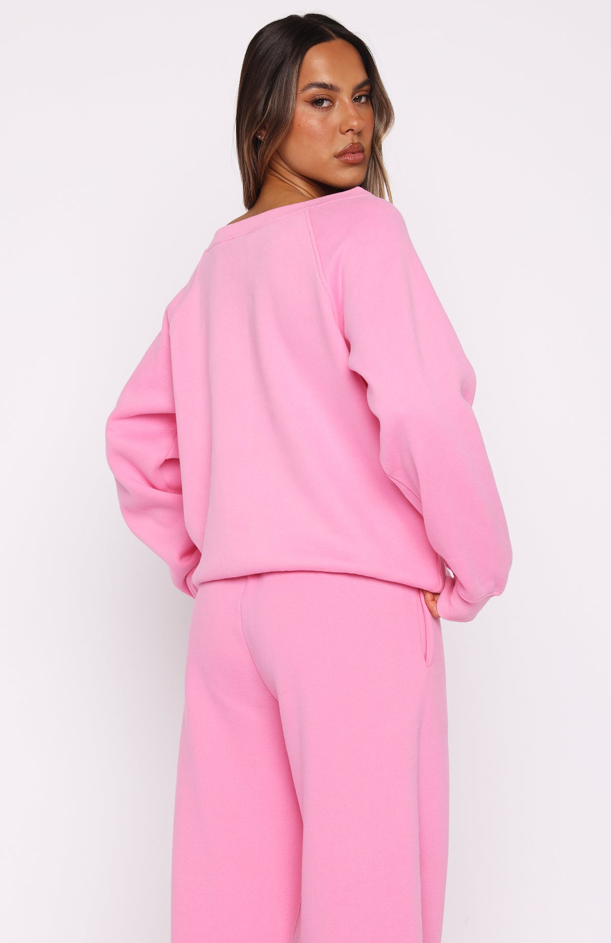 Vol. 1 Off Shoulder Sweater Bubblegum - Image 5