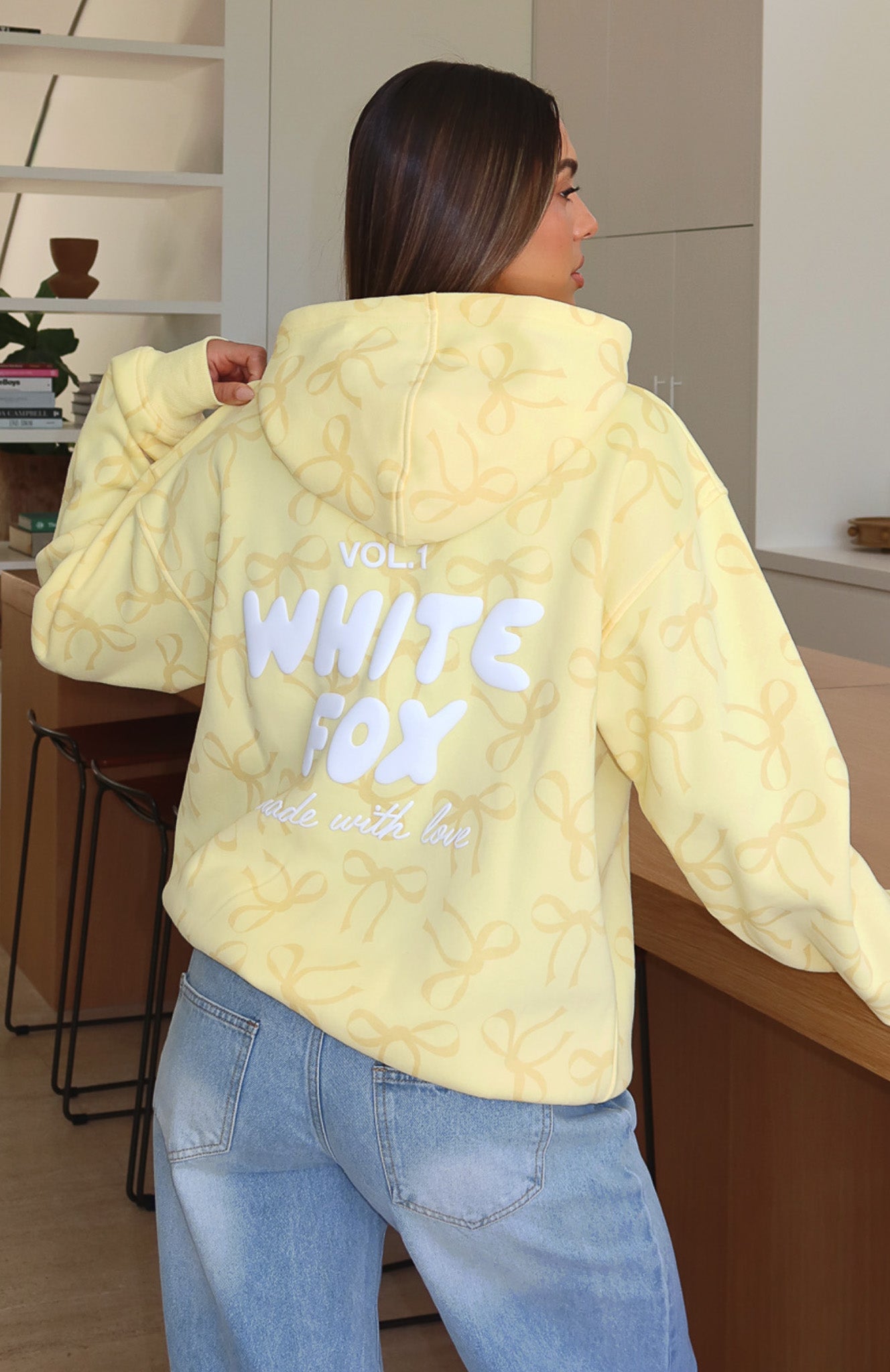 Vol. 1 Oversized Printed Hoodie Lemon Bow - Image 7