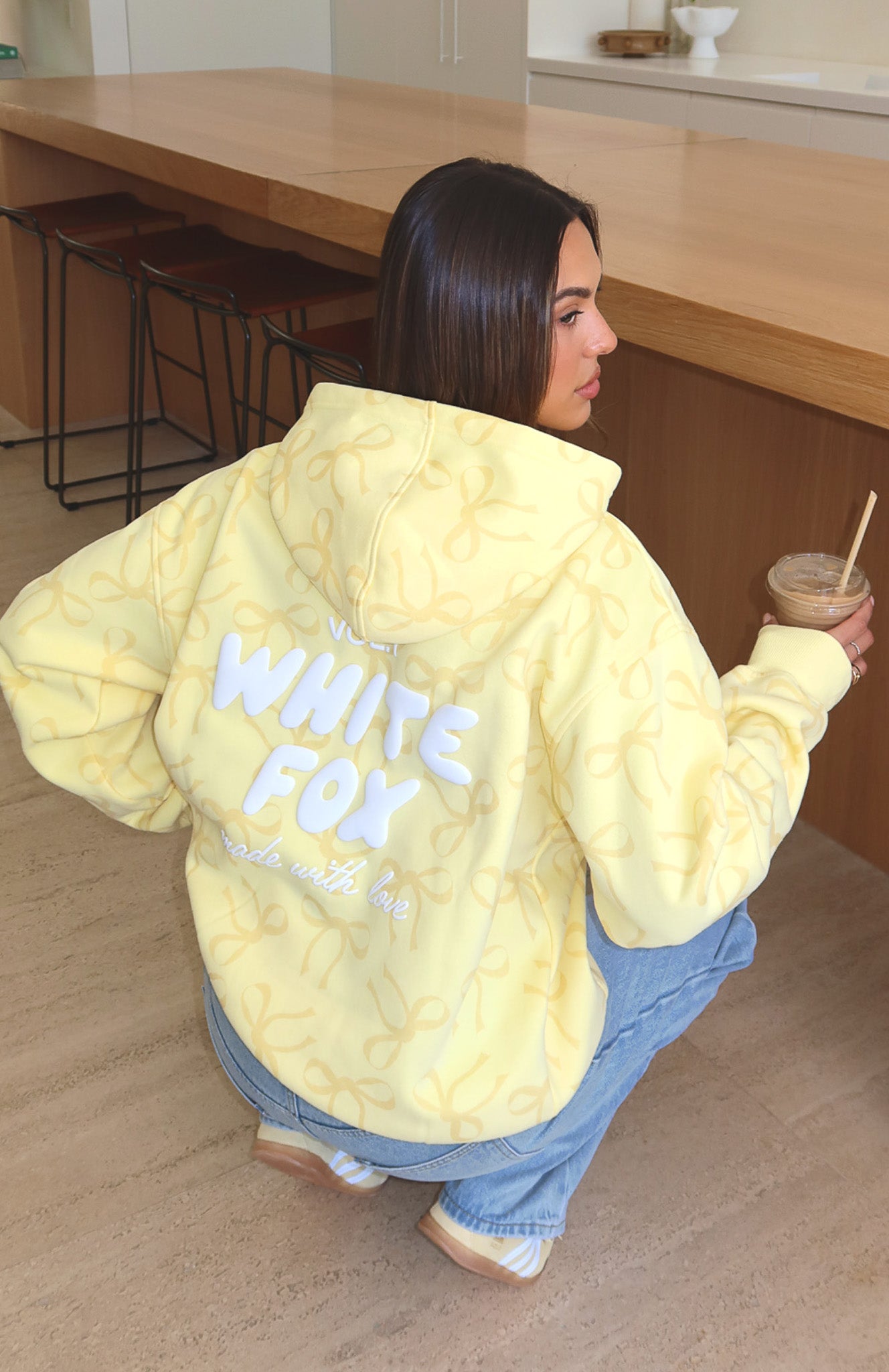 Vol. 1 Oversized Printed Hoodie Lemon Bow