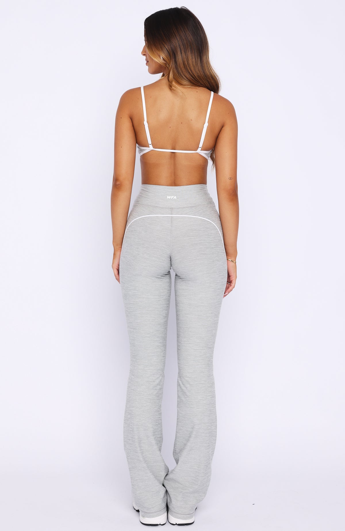 Volt Flare Leggings Grey Marle - Image 4