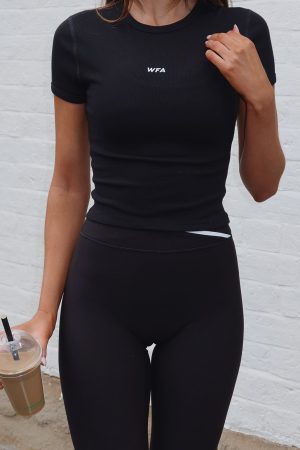 Vortex Rib Tee Black