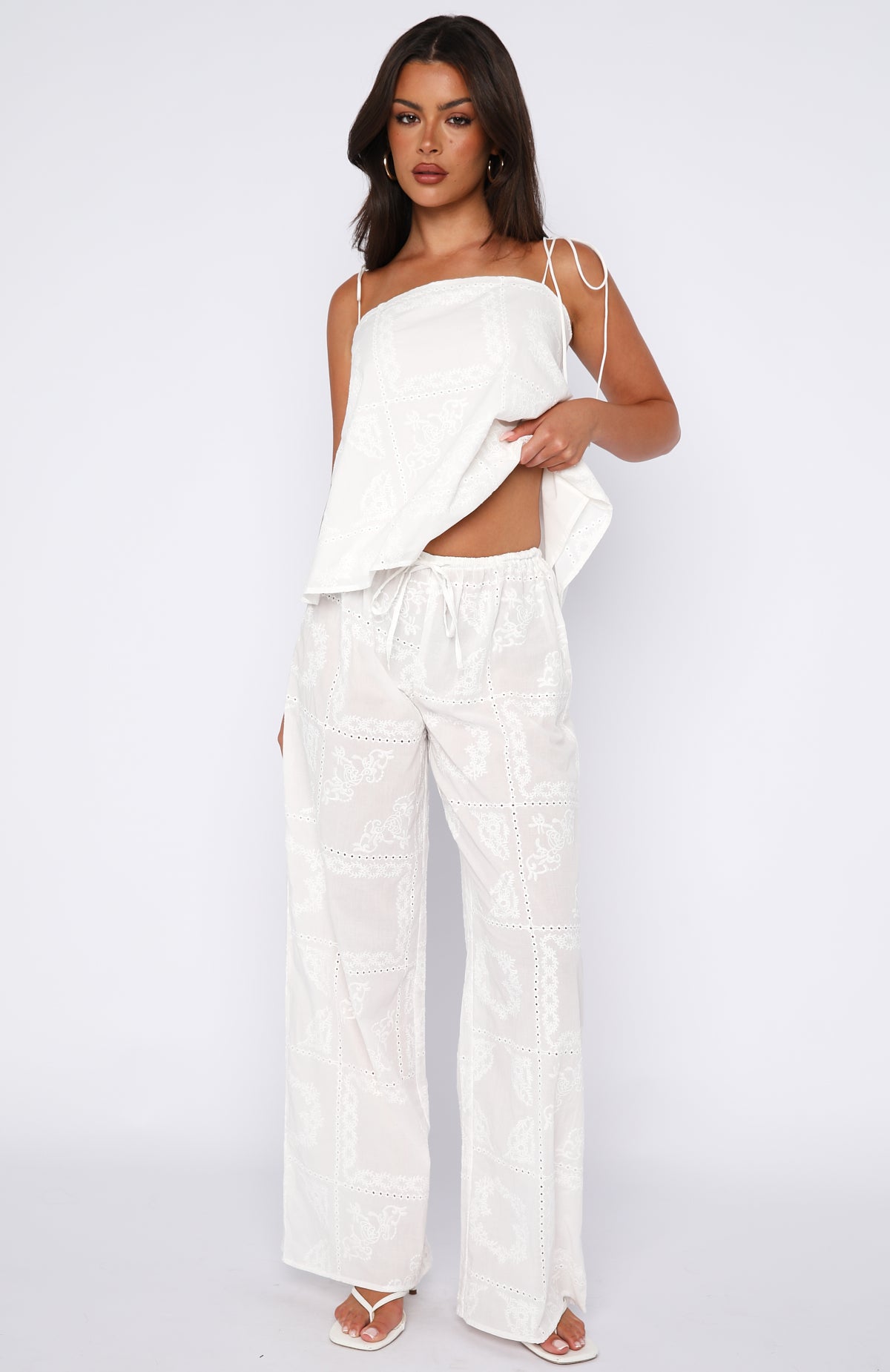 Born To Roam Pants White - Image 2