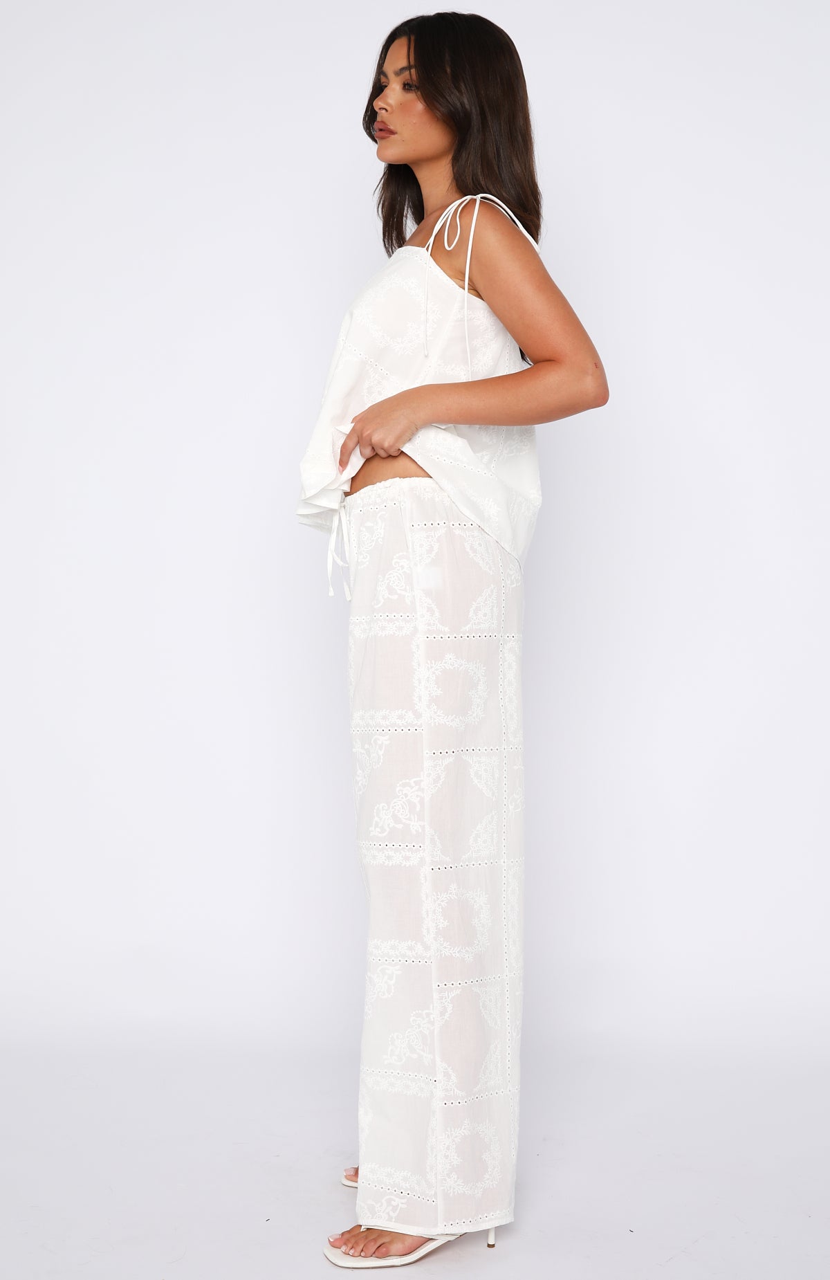 Born To Roam Pants White - Image 3