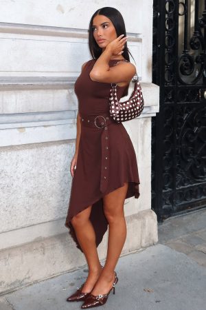 Worth My Time Midi Dress Chocolate
