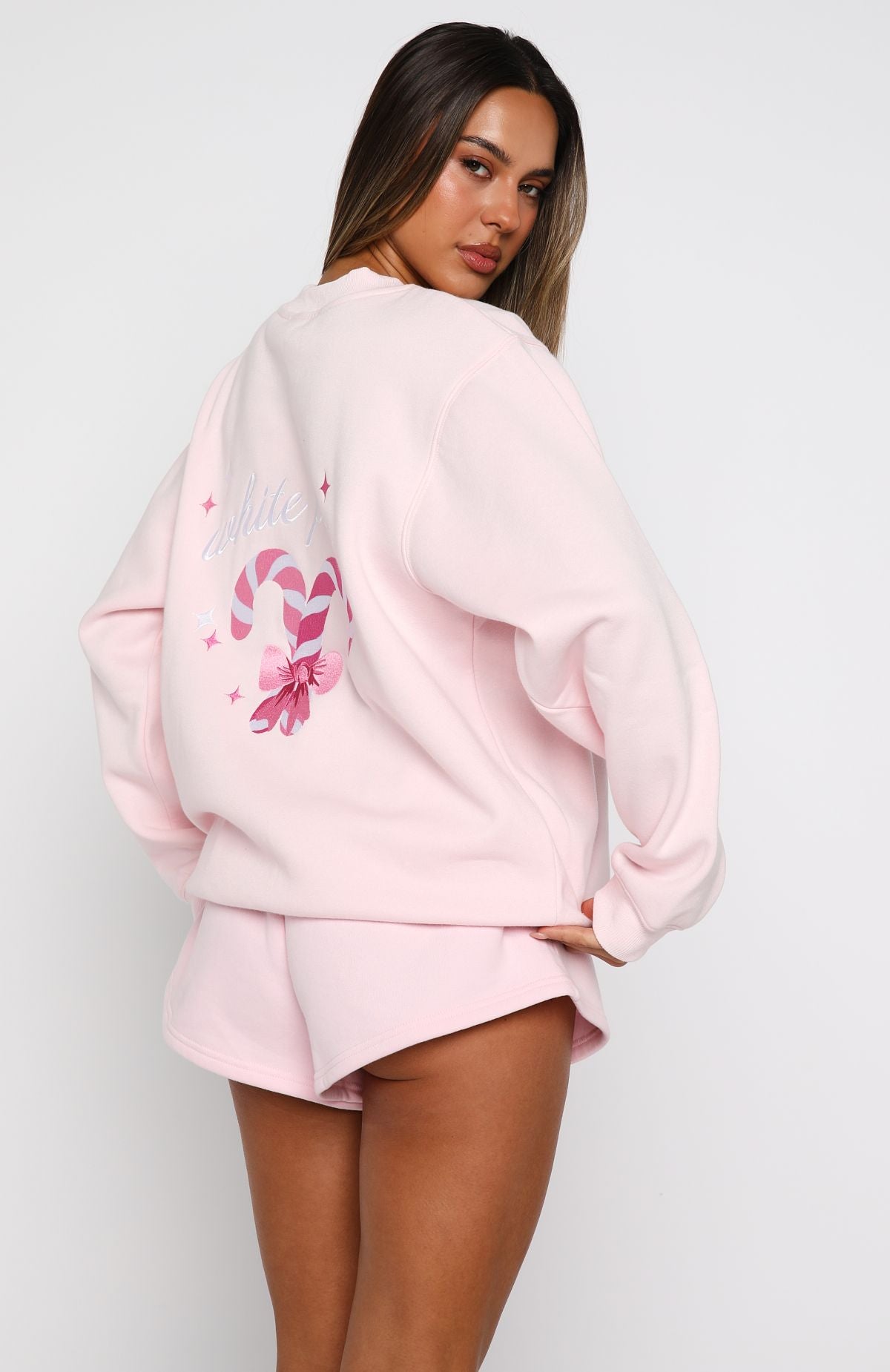 Candy Cane Christmas Oversized Sweater Cupcake - Image 5