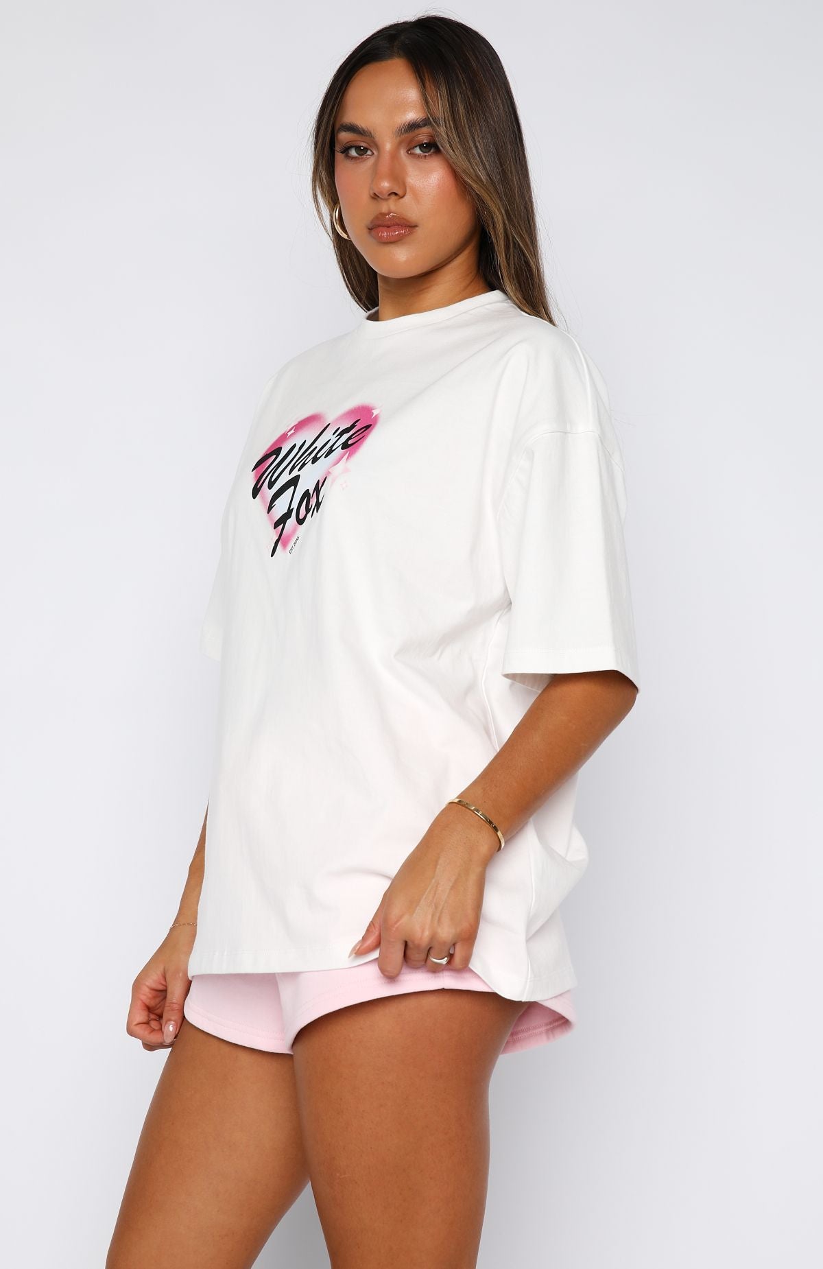 Permanent Love Oversized Tee White - Image 3