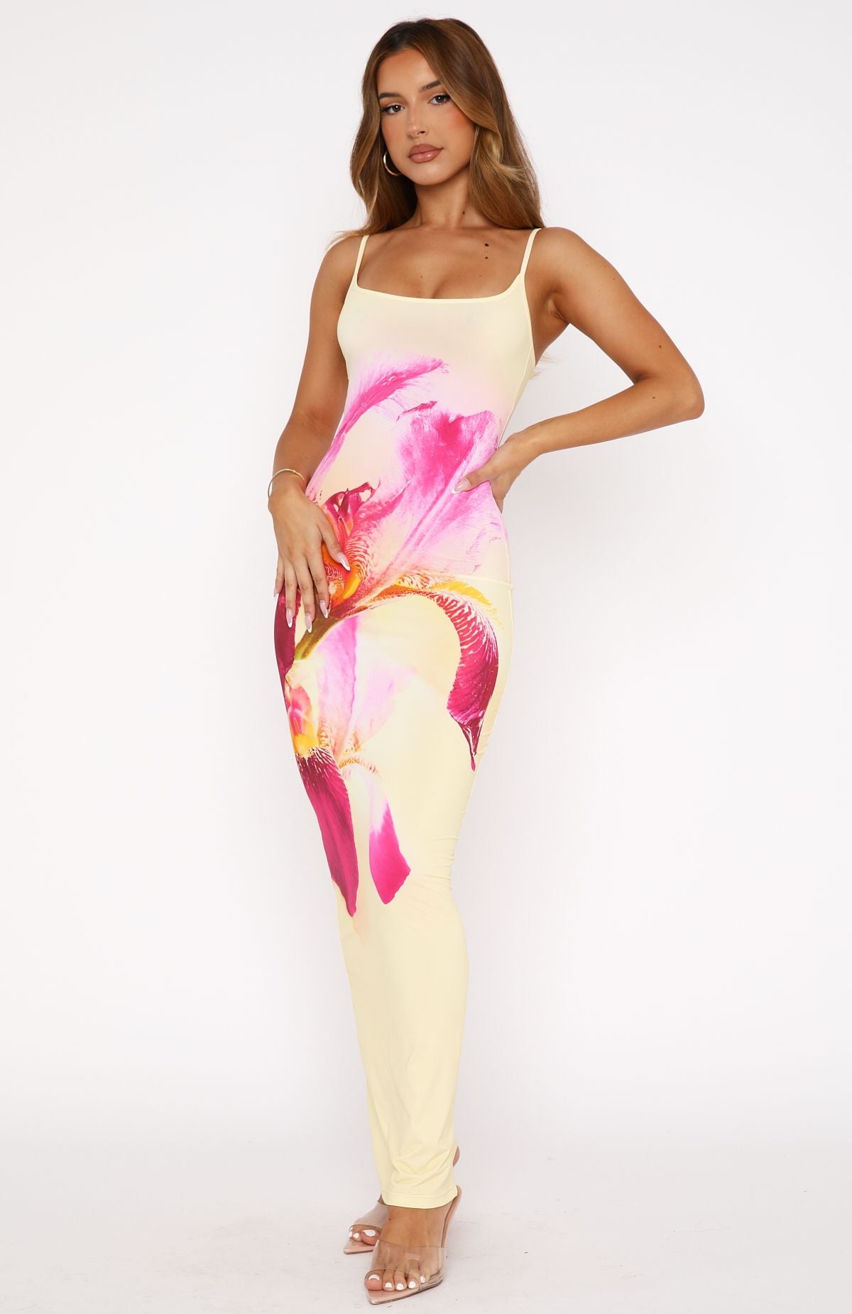 Feeling The Heat Maxi Dress Lemon Spritz - Image 2