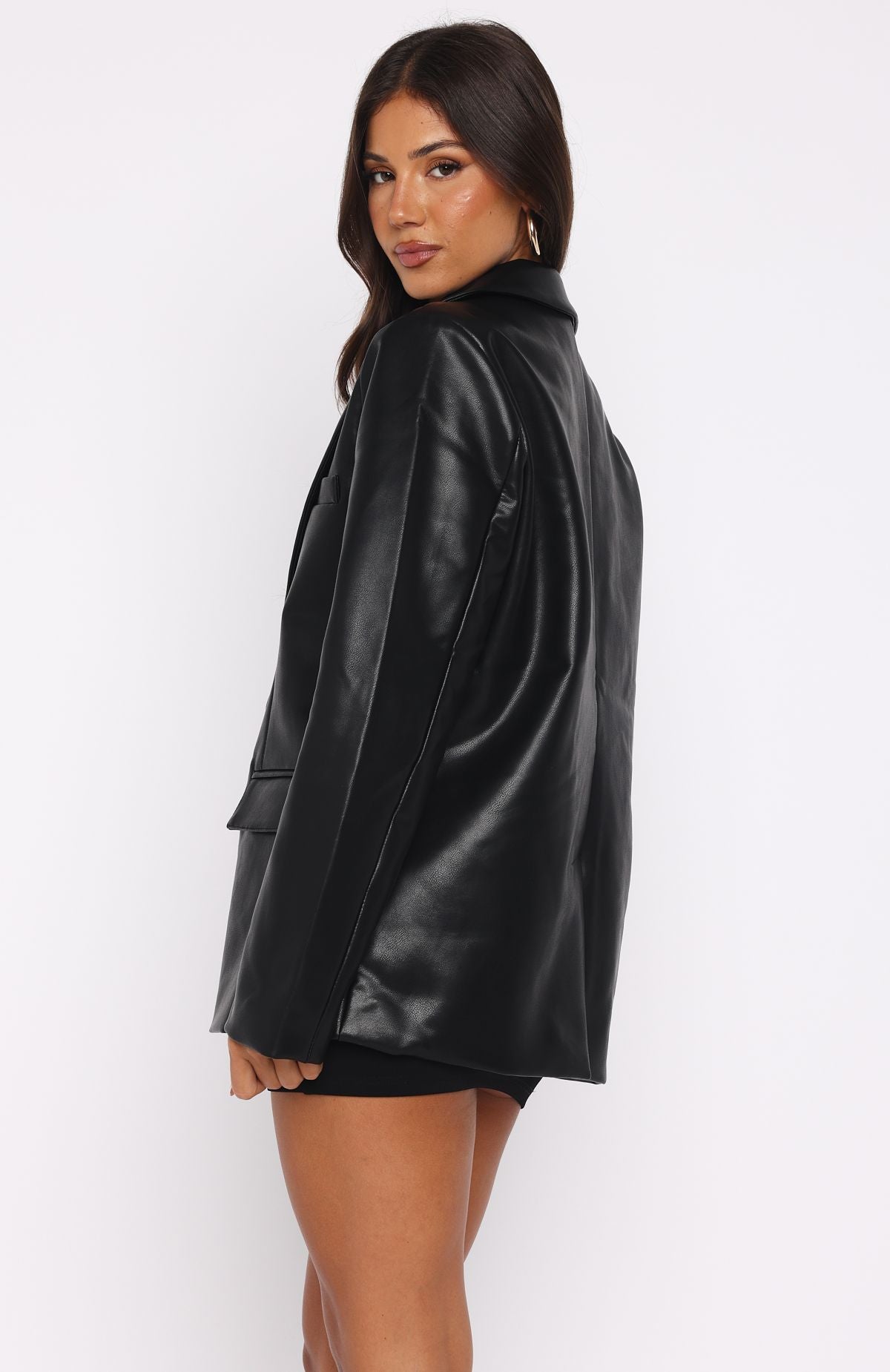 Heartthrob Pu Blazer Black - Image 5