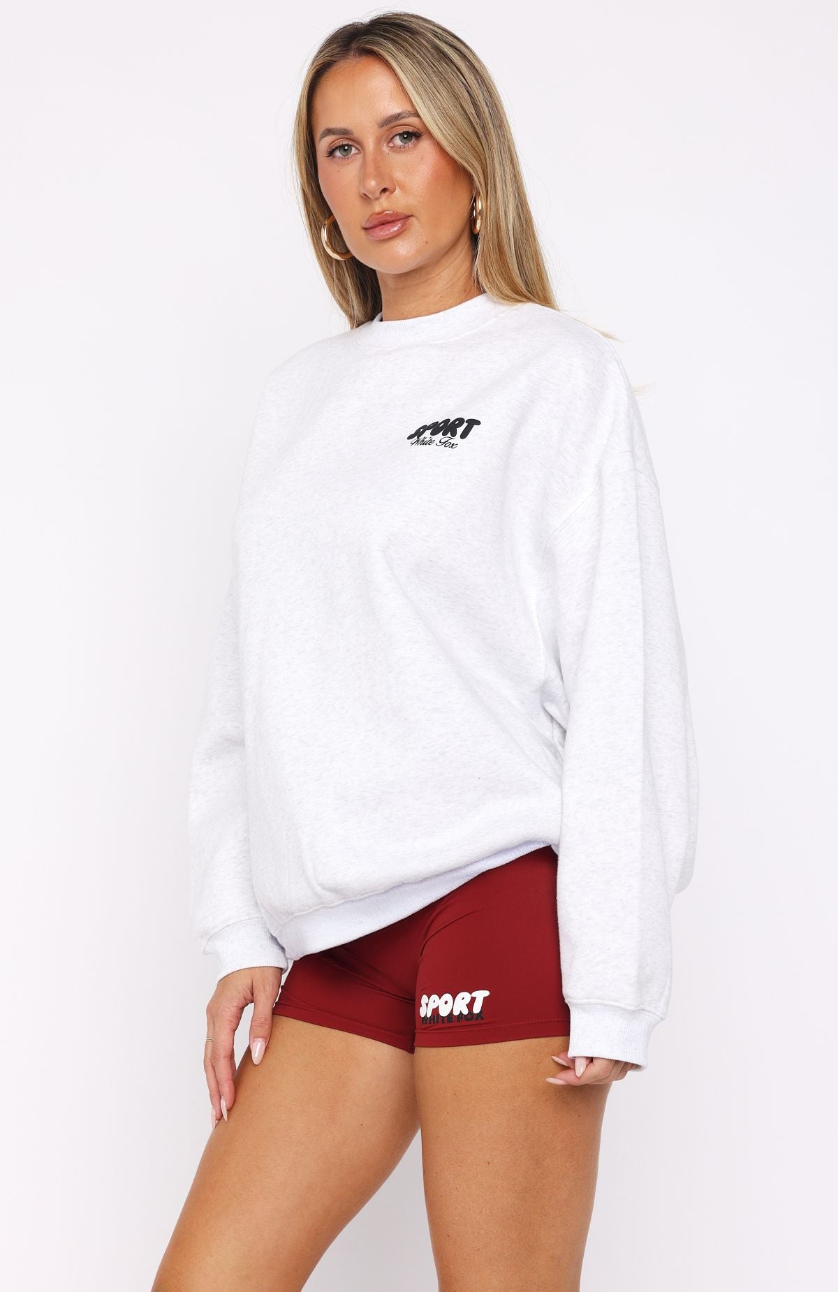 Club 14 Peyton Oversized Sweater Grey Marle - Image 4