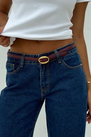 Ron Belt Burgundy/Vintage Gold