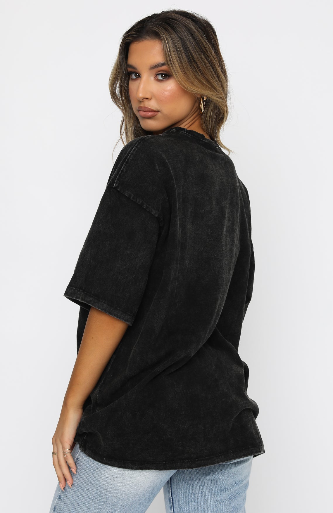 Dare To Dream Oversized Tee Acid Black - Image 4