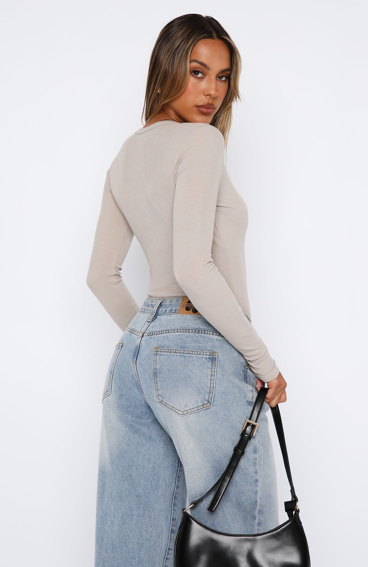 Never Be Tamed Long Sleeve Bodysuit Nude - Image 6