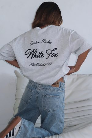 Creative Studios Oversized Tee Grey Marle