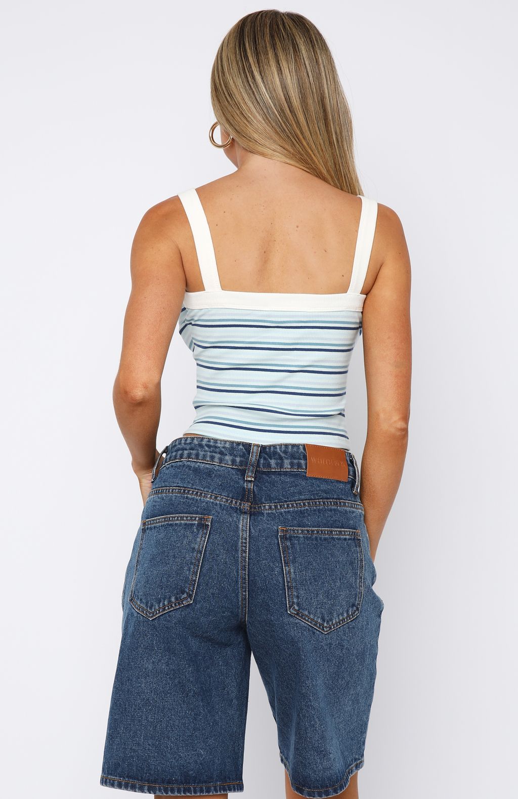 Electric Energy Tank Top Blue Stripe - Image 5