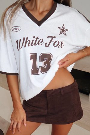 Life Goals Oversized Sports Tee White