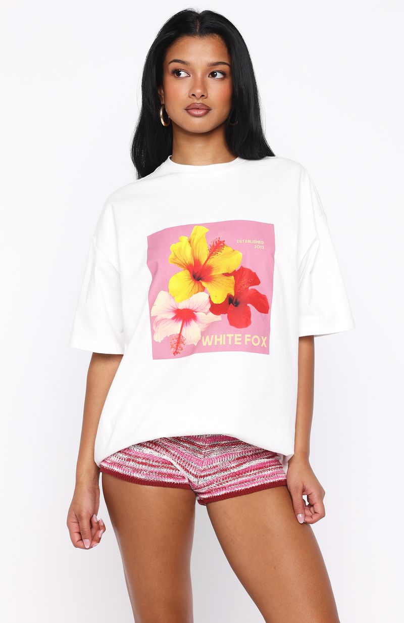 Little By Little Oversized Tee White - Image 2