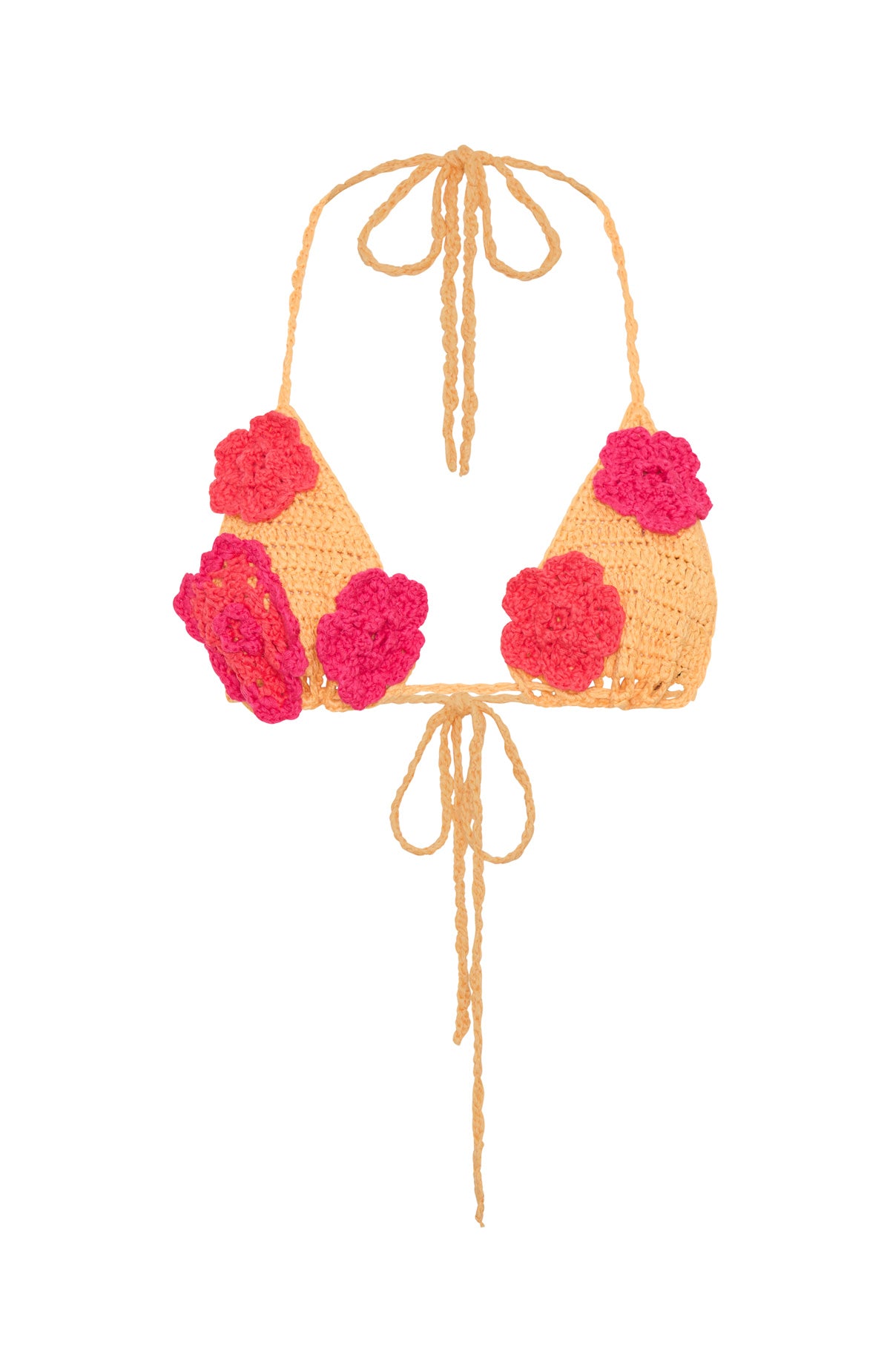 The Rumours Are True Crochet Top Pastel Orange/Pink - Image 5