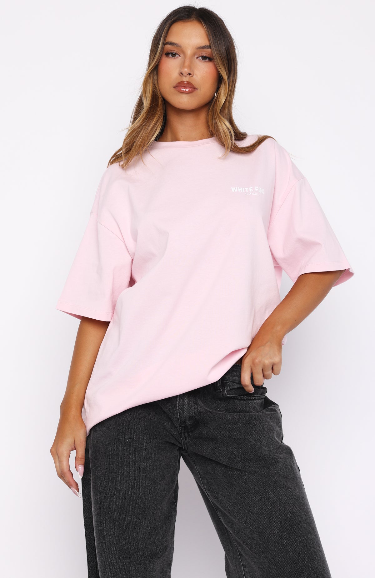 Non Negotiable Oversized Tee Pink - Image 2